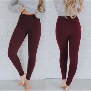 Albion Fit High Waisted Legging in Wine